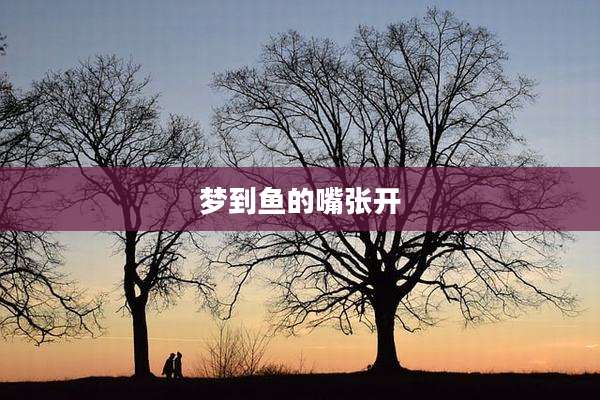 梦到鱼的嘴张开