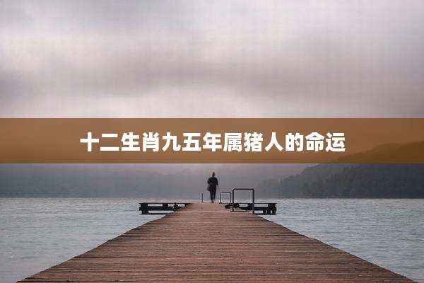 十二生肖九五年属猪人的命运