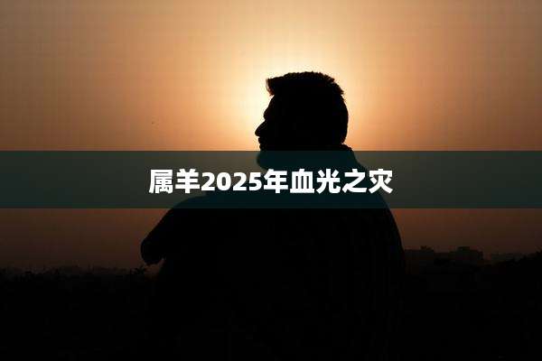 属羊2025年血光之灾
