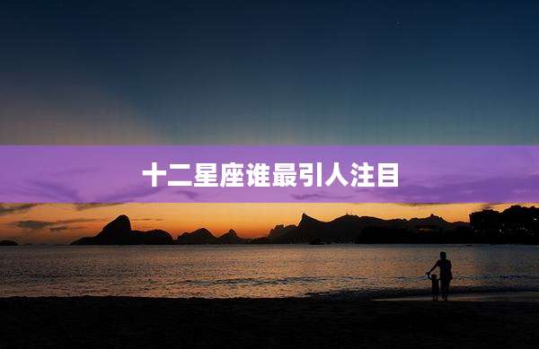 十二星座谁最引人注目