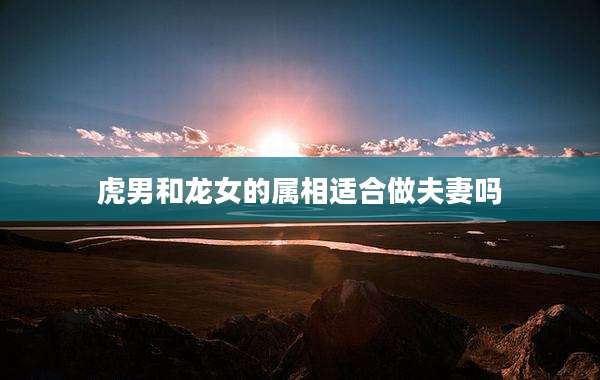 虎男和龙女的属相适合做夫妻吗