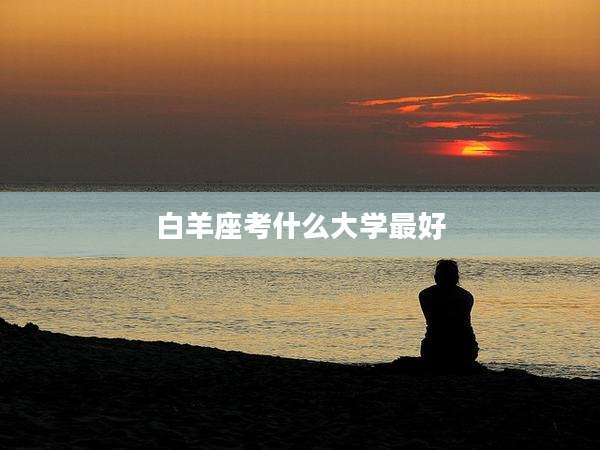白羊座考什么大学最好