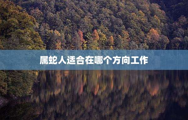 属蛇人适合在哪个方向工作
