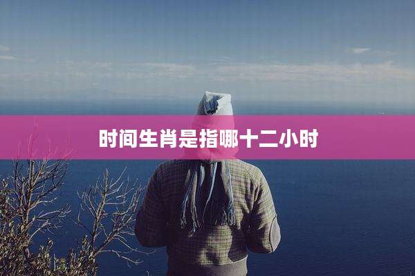 时间生肖是指哪十二小时