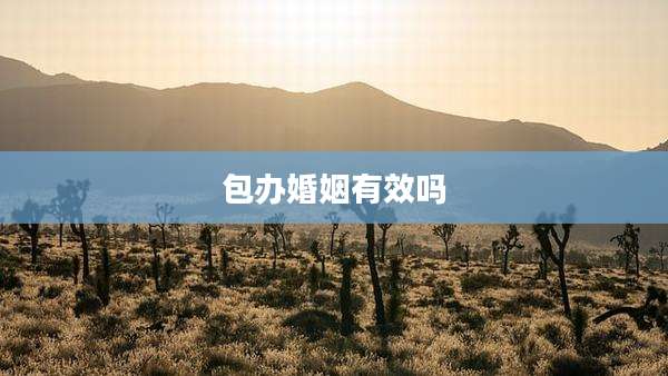 包办婚姻有效吗