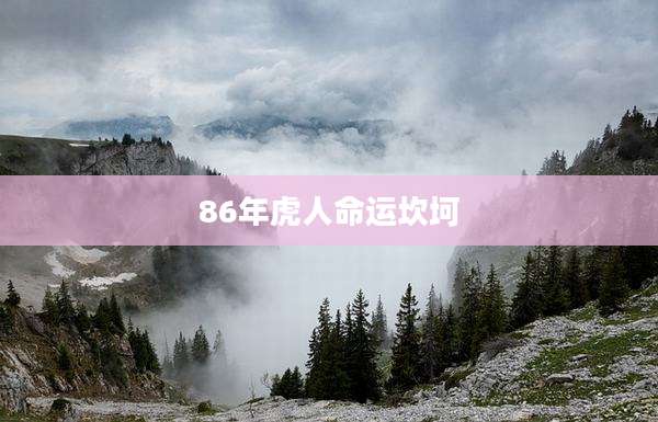 86年虎人命运坎坷