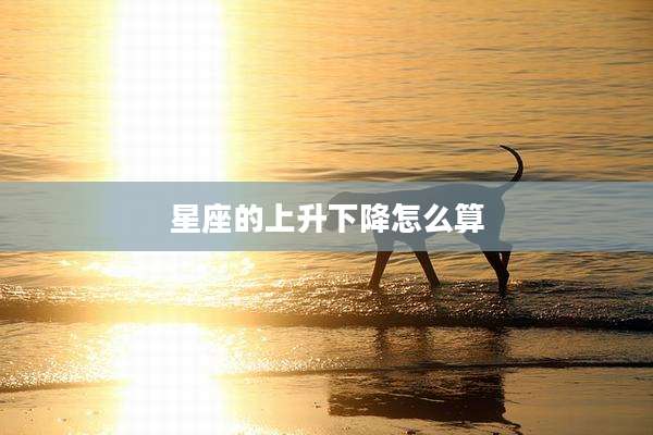 星座的上升下降怎么算