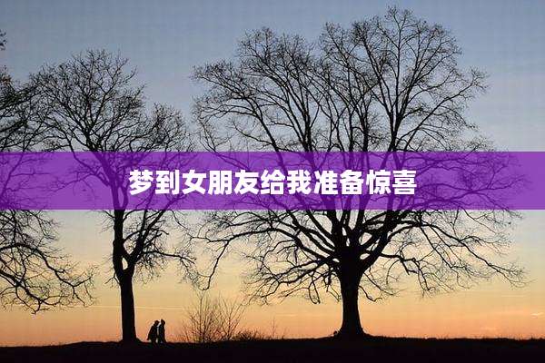 梦到女朋友给我准备惊喜