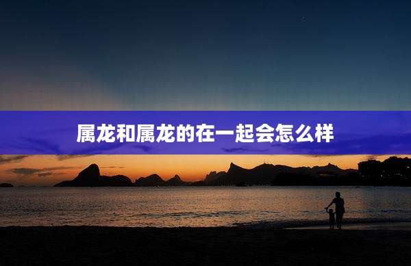 属龙和属龙的在一起会怎么样