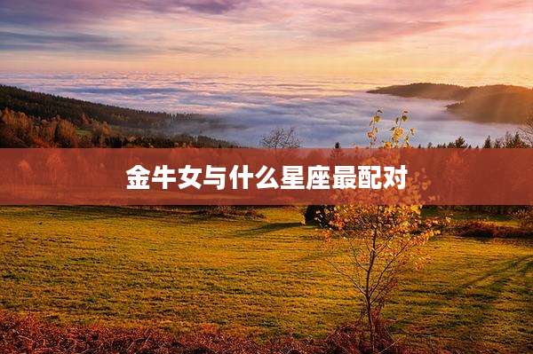 金牛女与什么星座最配对