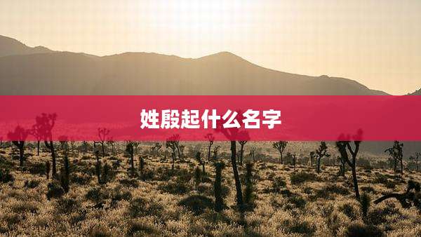 姓殷起什么名字