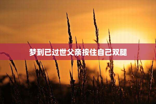 梦到已过世父亲按住自己双腿