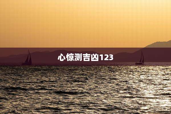 心惊测吉凶123