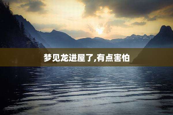 梦见龙进屋了,有点害怕