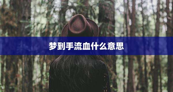 梦到手流血什么意思
