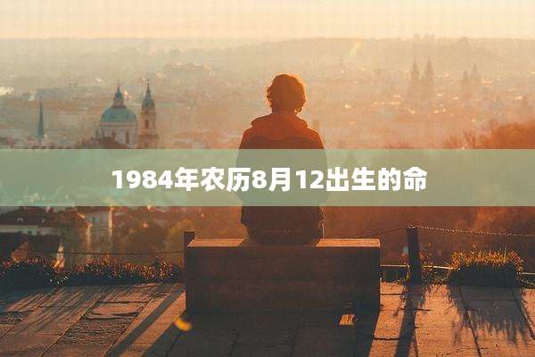 1984年农历8月12出生的命