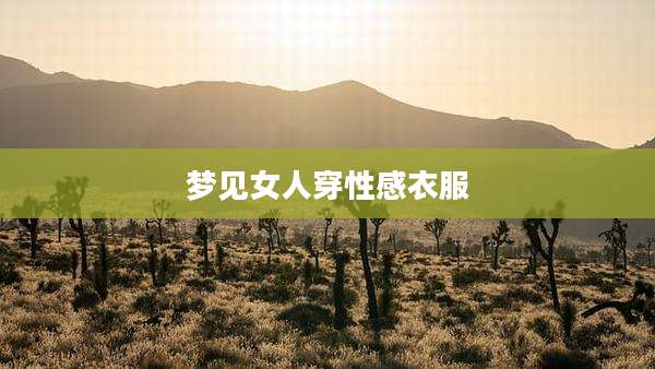 梦见女人穿性感衣服