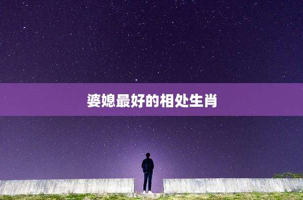 婆媳最好的相处生肖