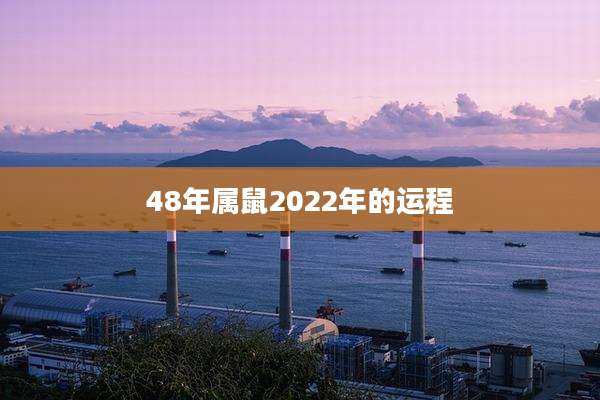 48年属鼠2022年的运程