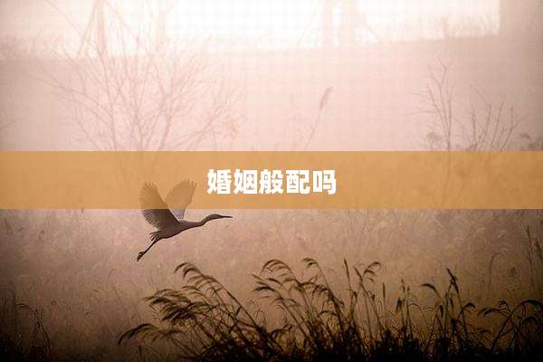 婚姻般配吗