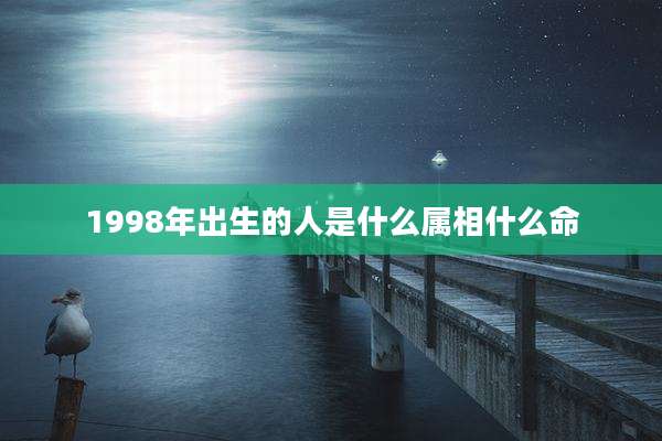 1998年出生的人是什么属相什么命
