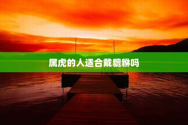属虎的人适合戴貔貅吗