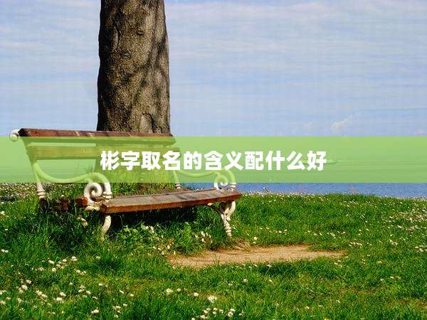 彬字取名的含义配什么好