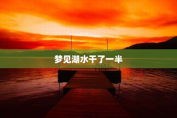 梦见湖水干了一半