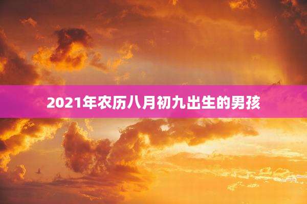 2021年农历八月初九出生的男孩