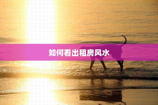 如何看出租房风水