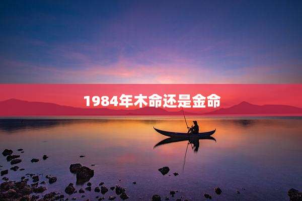 1984年木命还是金命