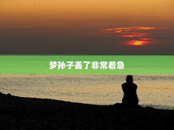 梦孙子丢了非常着急