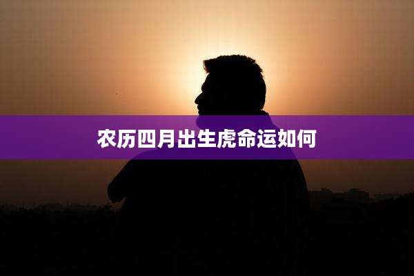 农历四月出生虎命运如何