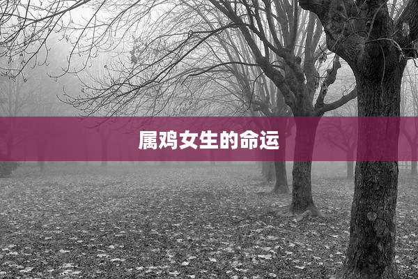 属鸡女生的命运