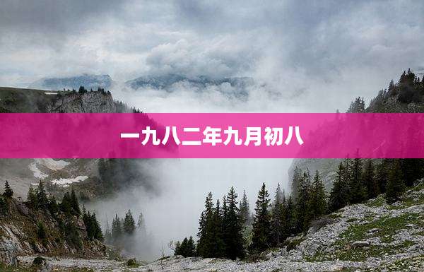 一九八二年九月初八