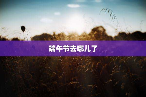 端午节去哪儿了