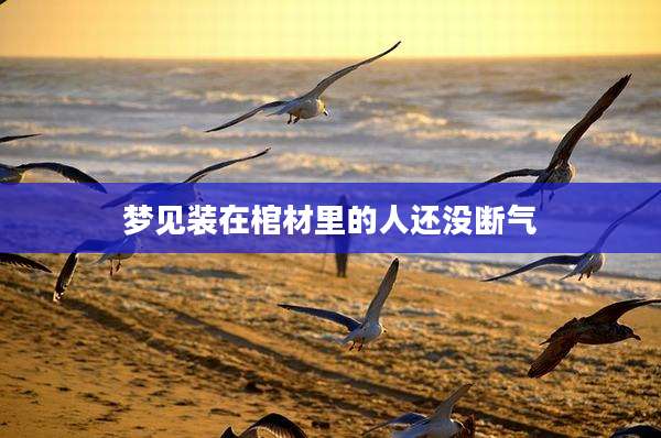 梦见装在棺材里的人还没断气