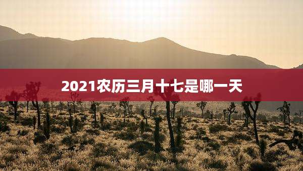 2021农历三月十七是哪一天