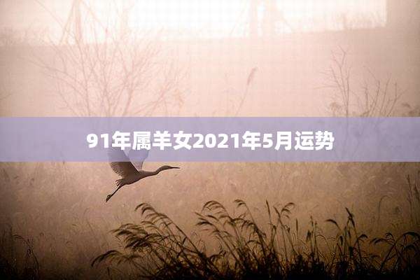 91年属羊女2021年5月运势