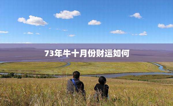73年牛十月份财运如何
