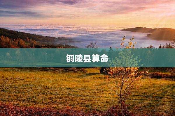 铜陵县算命