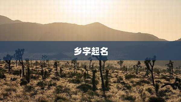 乡字起名