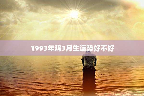 1993年鸡3月生运势好不好