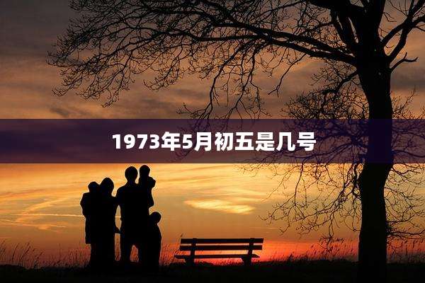 1973年5月初五是几号