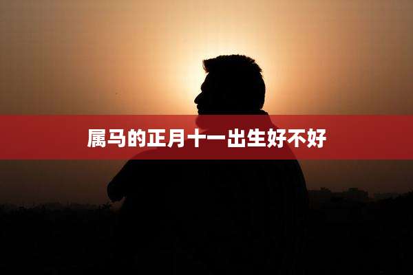 属马的正月十一出生好不好
