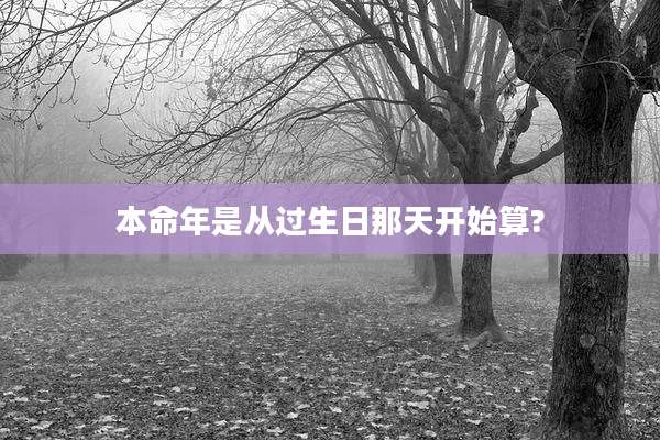 本命年是从过生日那天开始算?