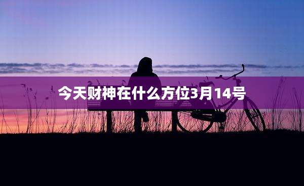 今天财神在什么方位3月14号