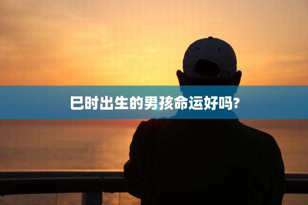 巳时出生的男孩命运好吗?
