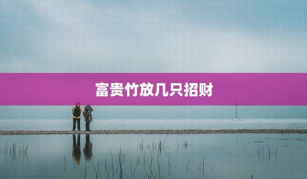 富贵竹放几只招财