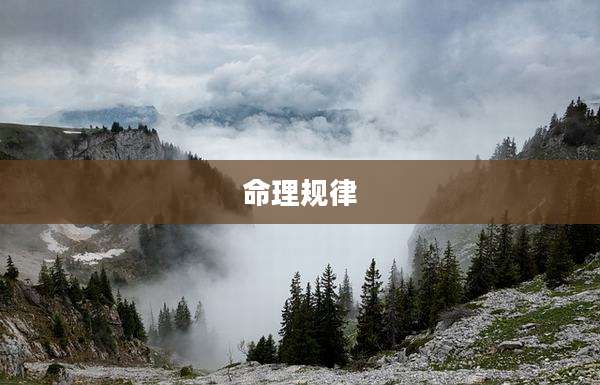 命理规律